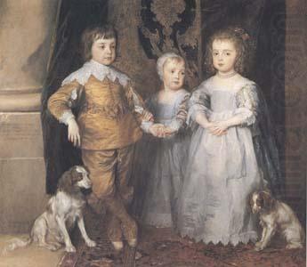 Dyck, Anthony van The Three Eldest Children of Charles I (mk25) china oil painting image